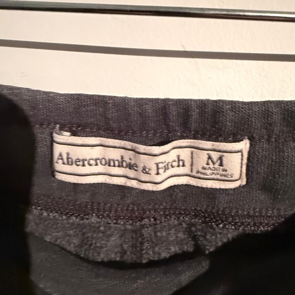 Y2K Abercrombie &‎ Fitch Womens Medium Jogger Sweatpants Gray - Picture 4 of 5